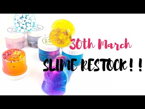 30th March SLIME RESTOCK!✨ BUNCH OF NEW CLEAR SLIMES AVAILABLE! 🍬