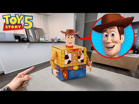 DO NOT UNBOX MYSTERY LEGO WOODY & BUZZ LIGHTYEAR BOX AT 3AM! (TOY STORY 5)