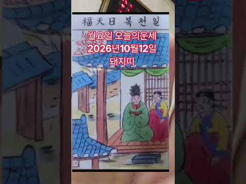<strong>돼지띠</strong> <strong>오늘의운세</strong> 2026년10월12일 운세 #운세 #<strong>오늘의운세</strong>