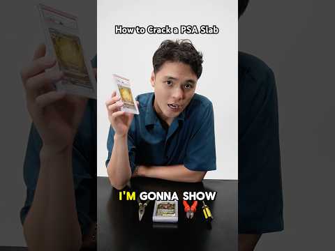 How to Crack a PSA Slab Under 1 min #pokemonchannel #pokemoncards #pokemontcg