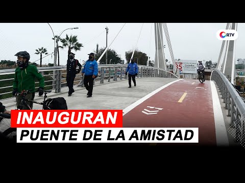 Jorge Muñoz inaugura Puente de la Amistad que une a Miraflores y San Isidro