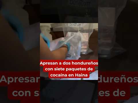 Apresan a dos hondureños con siete paquetes de cocaína en Haina. #NoticiasRnn