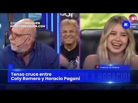Tenso cruce entre Coty Romero y Horacio Pagani- Minuto Neuquén Show