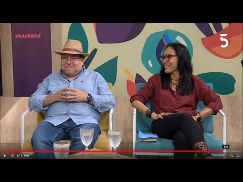 Charlamos con Yirama Castaño de Colombia y Gabriel Chávez de Bolivia, IV Encuentro esteros de poesía