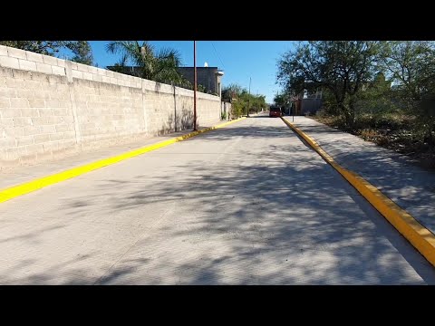 Inaugura Ayuntamiento de Rioverde tramo pavimentado de la calle Carranza, en el ejido Puente del ...