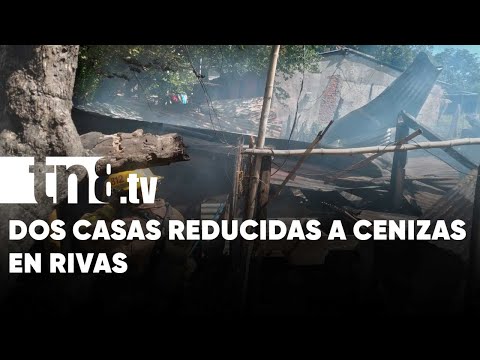 Dos familias de Rivas fueron afectadas tras voraz incendio en sus viviendas - Nicaragua
