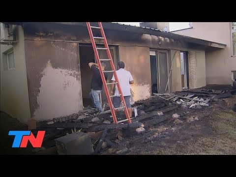 Incendió en Villa Gesell: así quedó una de las casas