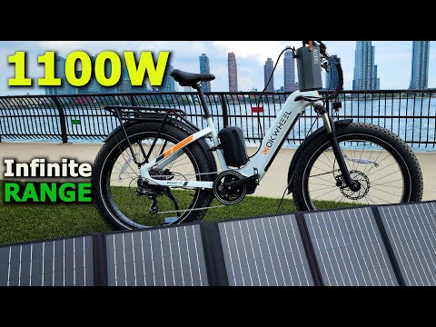 Mokwheel Basalt SOLAR POWERED fat tire e-bike with 1100W motor!