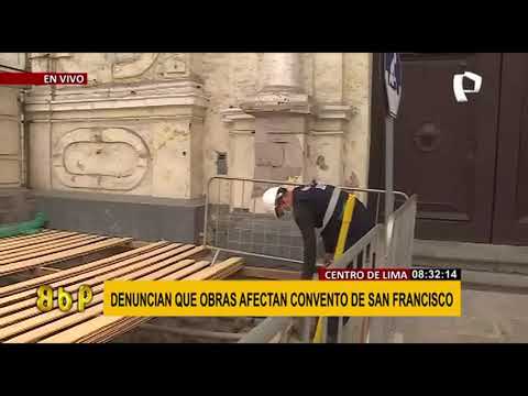 Convento de San Francisco: denuncian obras de remodelación en espacio declarado Patrimonio Cultural