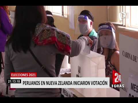 Peruanos en Nueva Zelanda iniciaron votación de la segunda vuelta electoral