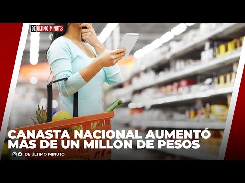 PRECIO DE CANASTA BÁSICA NACIONAL AUMENTÓ MÁS DE UN MILLÓN DE PESOS