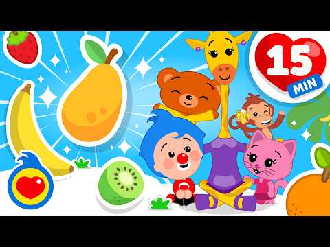 Manga Manga 🥭 🥭 e mais frutas incríveis! | 15 minutos de Música Infantil com Um Herói do Coração ❤️