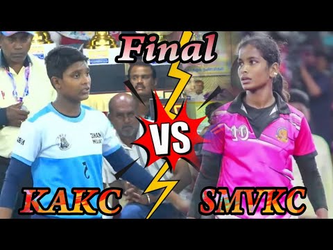 ⚡Final - SMVKC, Oddanchatram Vs KAKC, Salem / State Level Girls Kabaddi @Unjavelampatti #Live