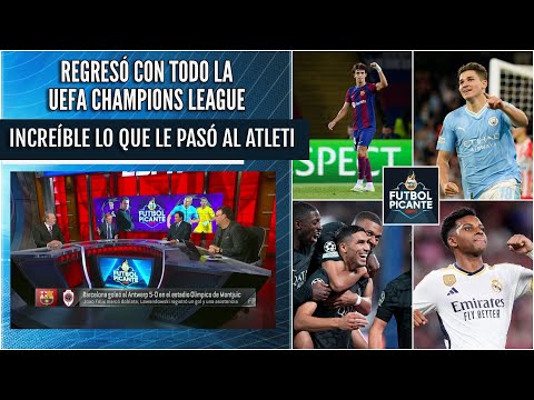 CHAMPIONS. Barcelona GOLEÓ y de forma INSÓLITA empató el Atleti. Debuta Real Madrid | Futbol Picante