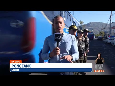 Policía realiza operativos de control en Ponceano, norte de Quito