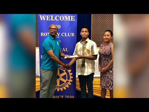 Feel Good Moment - Rotary Club Of Central POS Gifts Student With Mathematics Scholarship