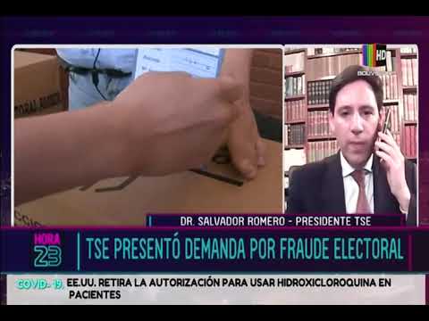 TSE presentó demanda por fraude electoral