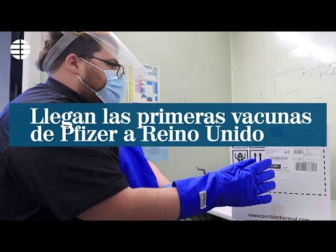 Llegan las primeras vacunas de Pfizer a los hospitales de Reino Unido