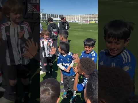 Juventus Academy guests from Hong Kong, LA & Buckinghamshire 😍 | #shorts #football #kids