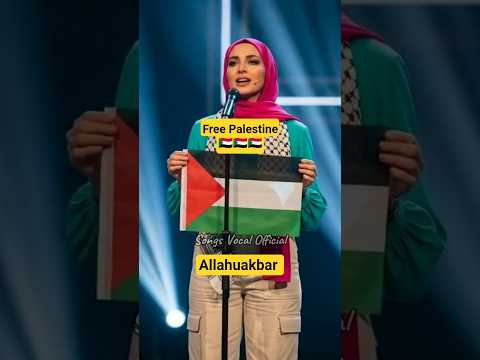 Palestina Bersuara.!! panggung bergemuruh Suara Indah dari Hijabers Palestine#viralvideo #feedshorts