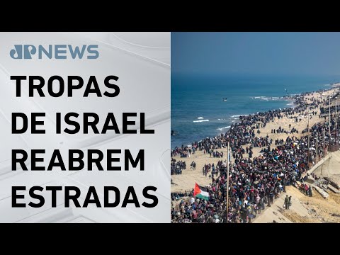 Palestinos começam a voltar ao norte da Faixa de Gaza