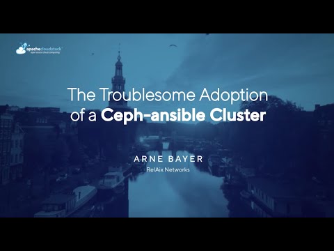 The Troublesome Adoption of a Ceph-ansible Cluster | CloudStack and Ceph Day 2024