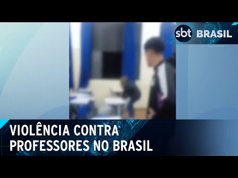 Metade dos professores já sofreu algum tipo de violência no Brasil | SBT Brasil (01/06/24)