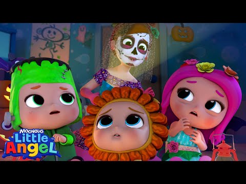 Spooky but Fun! Don’t Be Afraid of Halloween 🎃✨| Little Angel Color Songs & Nursery Rhymes