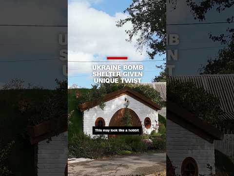 Ukraine bomb shelter given unique twist