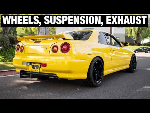 Transforming a Yellow R34 GTT into a Replica R34 GTR: The Ultimate Giveaway Car Makeover