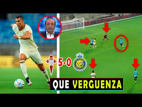 ASÍ REACCIONA PRENSA EUROPEA GOLEADA Y PALIZA DE CELTA VS AL NASSR 5-0 Y CRISTIANO RONALDO?