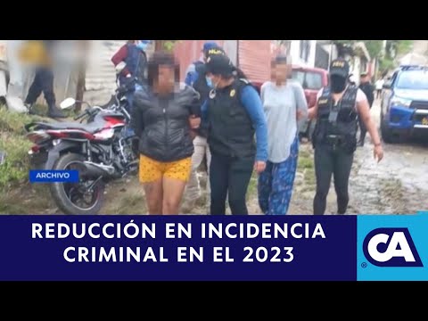 Autoridades policiales reportaron una disminución significativa en índices criminales en el 2023