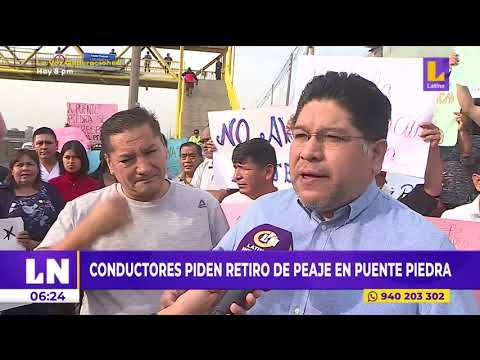 Conductores piden retiro de peaje en Puente Piedra