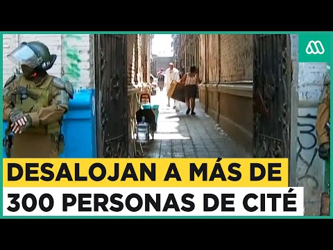 Desalojan a más de 300 personas de cité en pleno centro de Santiago