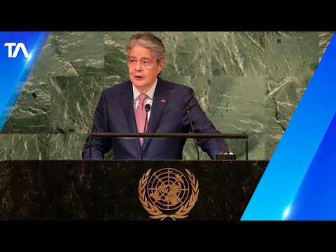 Presidente Lasso tocó varios temas en la Asamblea 77 de la ONU