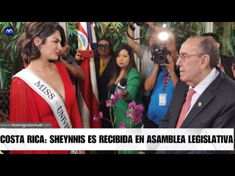 Sheynnis Palacios es recibida en Asamblea Legislativa de Costa Rica