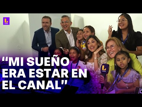 Mini reporteros visitaron Latina Televisión: Mi pequeña está muy emocionada