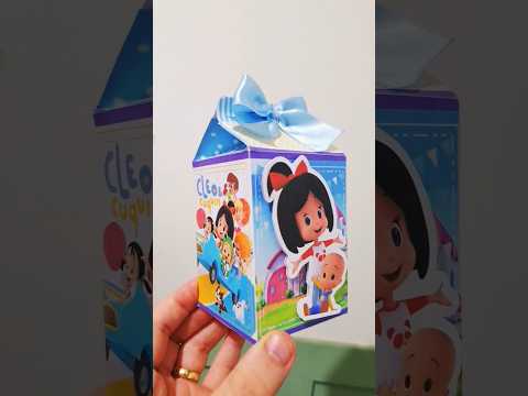 Caixa Milk Cleo e Cuquim #papelariapersonalizada #decoracaodefestainfantil #cleoecuquin