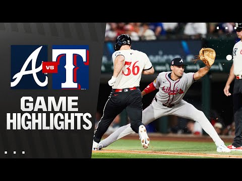 Braves vs. Rangers Game Highlights (7/25/25) | MLB Highlights