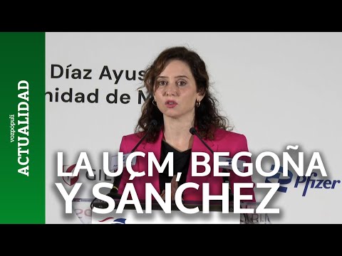 Ayuso, contra Begoña Gómez y Sánchez