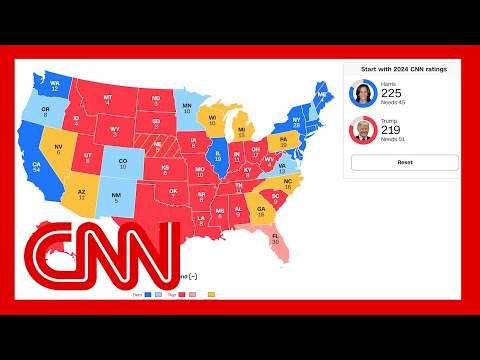 CNN's Road to 270 shows Trump's advantage over Biden has evaporated with Harris at top of the ticket