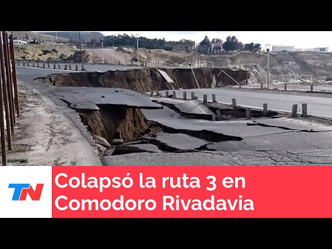 CHUBUT: Colapsó la ruta 3 y crece la preocupación de los vecinos de Comodoro Rivadavia