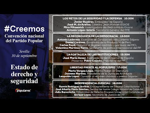 ? EN DIRECTO: Cuarta jornada de la convención nacional #Creemos del PP 2021