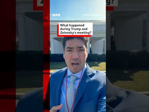 What happened during Donald Trump and Volodymyr Zelensky's meeting? #BBCNews