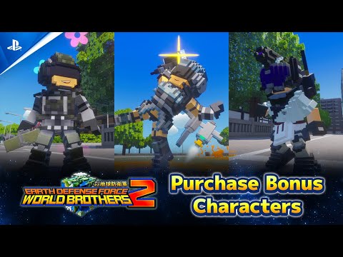 Earth World Defense Force: World Brothers 2 - Bonus Characters Introduction | PS5 & PS4 Games