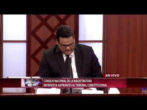 CNM entrevista al aspirante a miembro del Tribunal Constitucional, Erick Francisco Barinas García