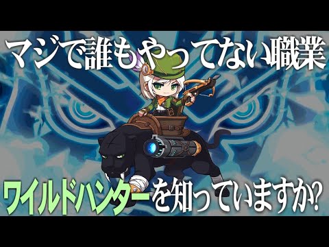 あえて誰もやってない職業、ワイルドハンターをプレイ【メイプルストーリー】