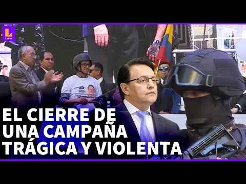 Escoltados y con chalecos antibalas: Partido de Fernando Villavicencio cierra campaña electoral
