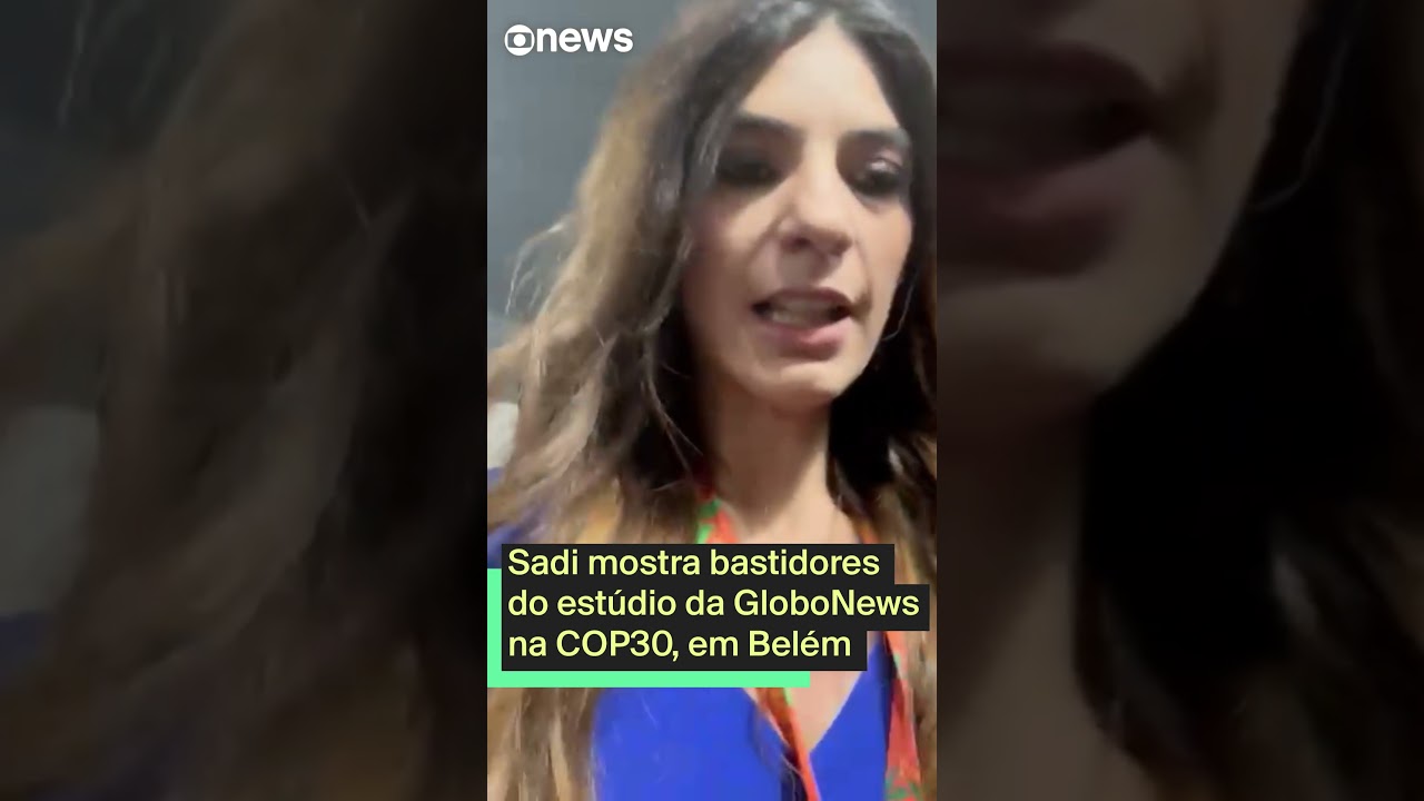 Sadi mostra bastidores do estúdio da GloboNews na COP30 em Belém TV Online Sadi mostra bastidores do estúdio da GloboNews na COP30 em Belém