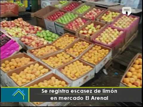 Se registra escasez de limón en mercado El Arenal de Cuenca